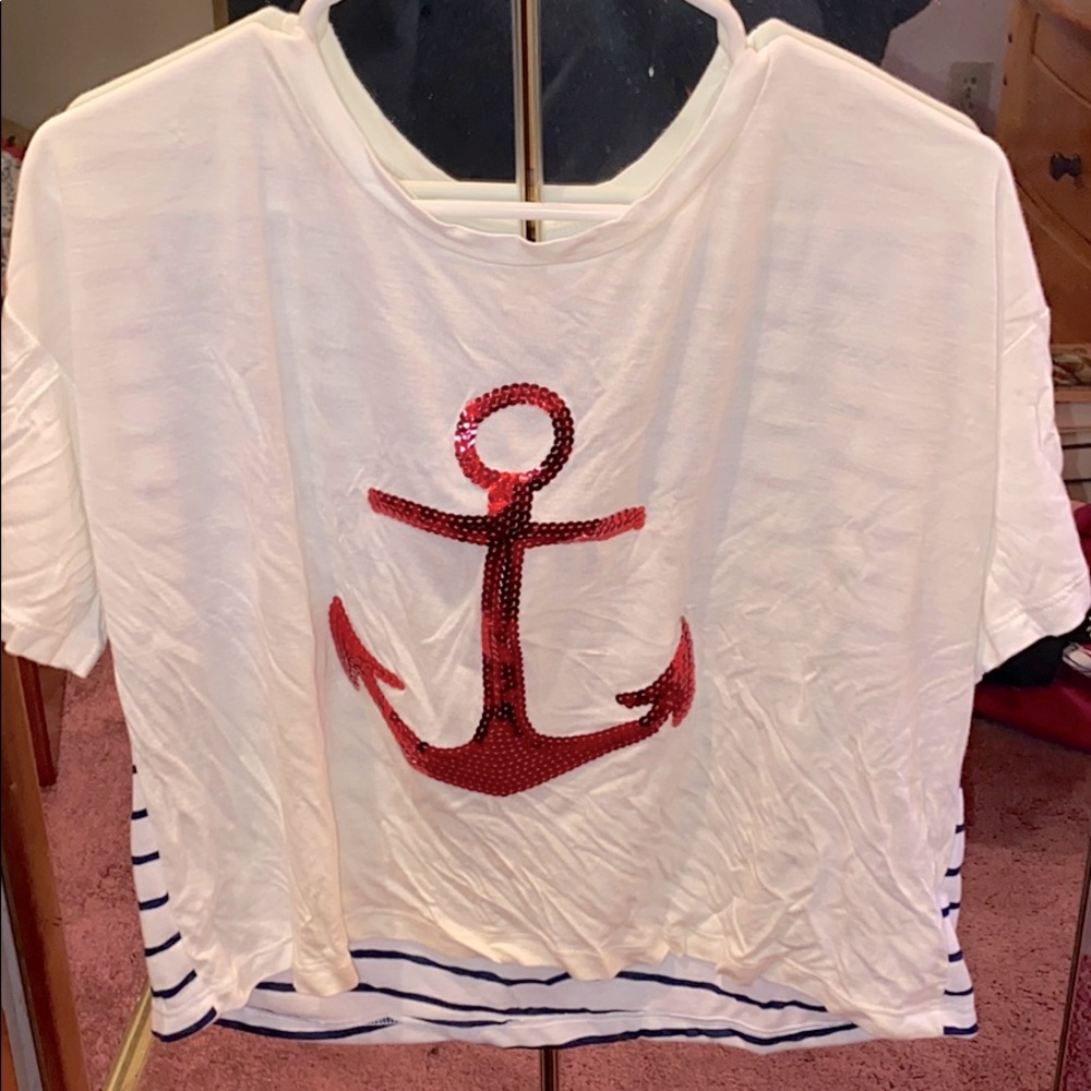 Anchor Sequin Shirt